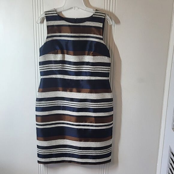 Ann Taylor Sleeveless Linen Blend Dress - Picture 1 of 9